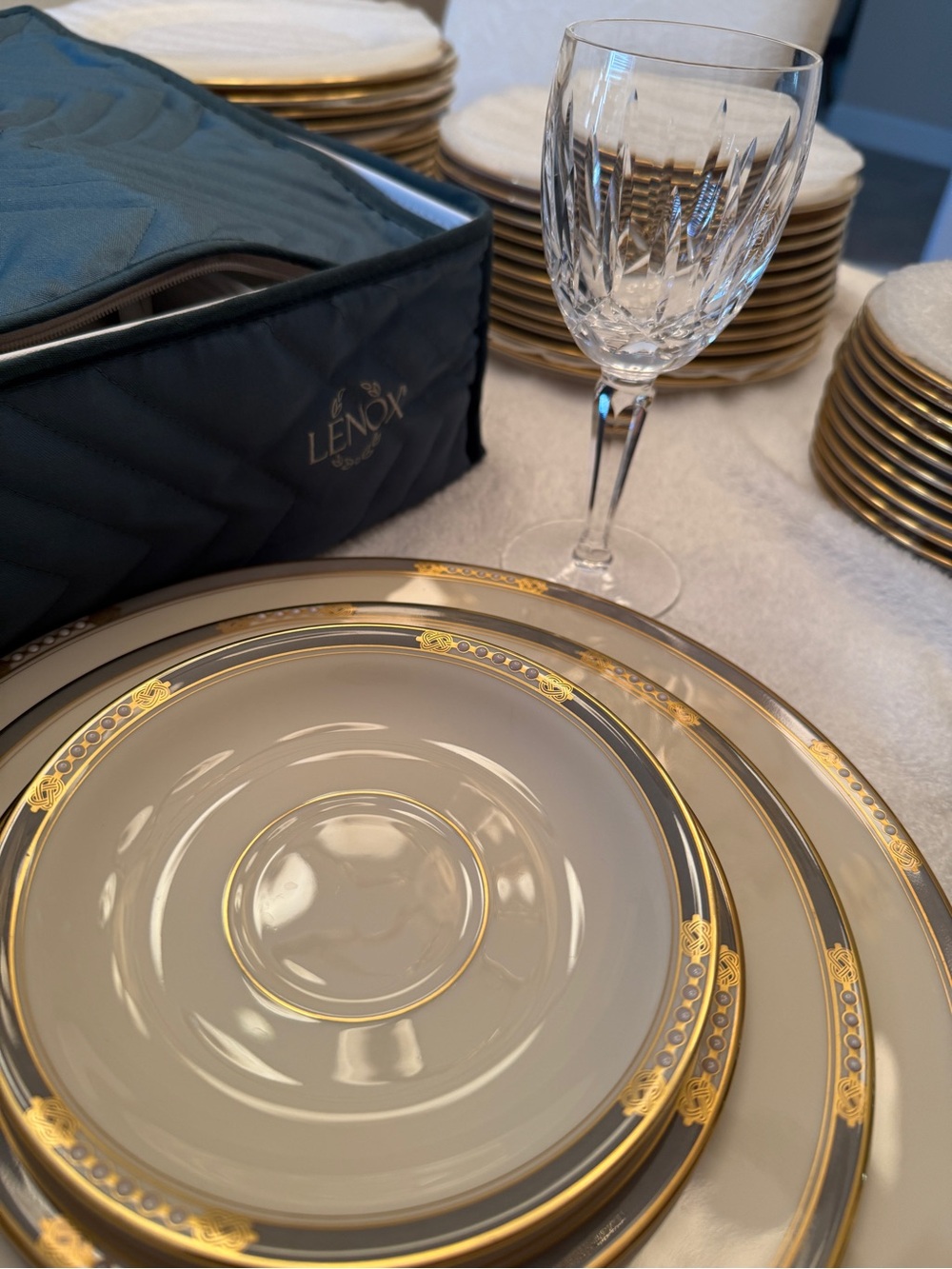 Lenox White Porcelain Plate from Presidential Collection